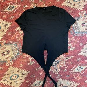 Short sleeve lululemon tie back top
